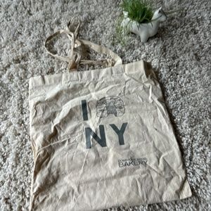 I love New York bakery potato sack style recycled fabric bag New York Ci…